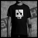 E0004 T-Shirt tête de mort Skullhead Pirate square