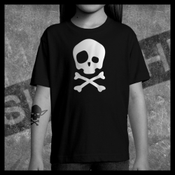 E0011 T-Shirt tête de mort Skullhead Pirate big eye