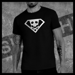 H0011 T-Shirt tête de mort Skullhead Pirate superman