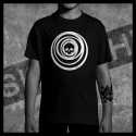 E0016 T-Shirt tête de mort Skullhead Pirate psyche circle