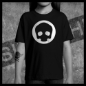 E0029 T-Shirt tête de mort Skullhead Pirate circle basique