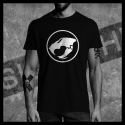 H0034 T-Shirt tête de mort Skullhead Pirate circle cosmocats