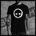 H0048 T-Shirt tête de mort Skullhead Pirate circle basique