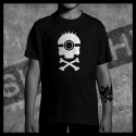 E0036 T-Shirt tête de mort Skullhead Pirate minion