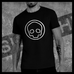 H0051 T-Shirt tête de mort Skullhead Pirate invert classique