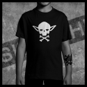 E0048 T-Shirt tête de mort Skullhead Pirate yoda