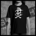 E0057 T-Shirt tête de mort Skullhead Pirate Coulures Vent