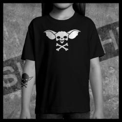 E0061 T-Shirt tête de mort Skullhead Pirate Gremlins Gizmo