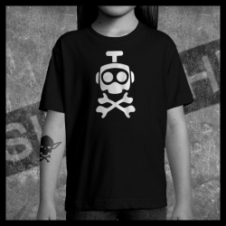E0065 T-Shirt tête de mort Skullhead Pirate Nono Robot