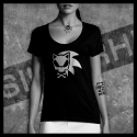 F0049 T-Shirt tête de mort Skullhead pirate sonic