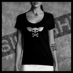 F0059 T-Shirt tête de mort Skullhead pirate Gremlins Gizmo