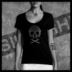 F0067 T-Shirt tête de mort Skullhead Pirate Mummy