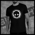 H0098 T-Shirt tête de mort Skullhead Pirate Circle Logo