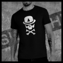 H0082 T-Shirt tête de mort Skullhead Pirate Clockwork Orange