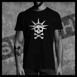 H0066 T-Shirt tête de mort Skullhead Pirate Statue of Liberty