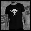 H0061 T-Shirt tête de mort Skullhead Pirate yoda